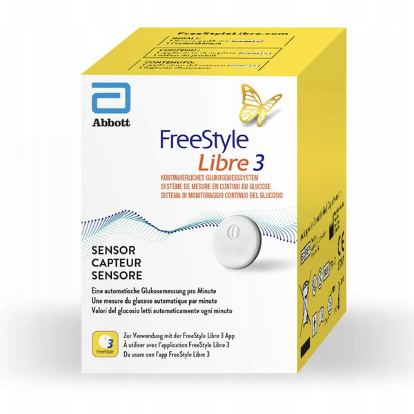 FreeStyle Libre 3 сенсорный датчик для измерения глюкозы (сахара) в ...