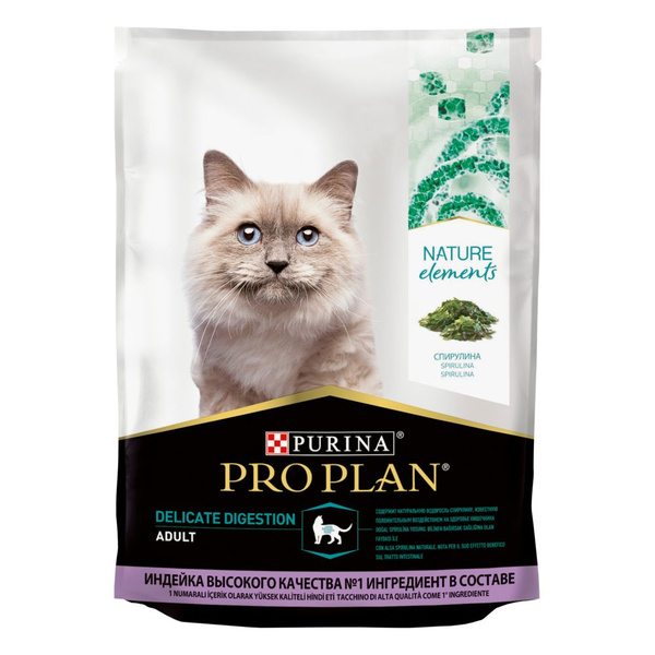 Pro Plan NATURE ELEMENTS Delicate Digestion 1,4 кг сухой корм для кошек ...