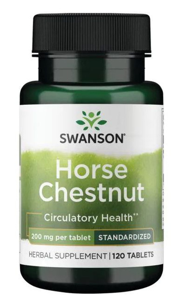 Horse Chestnut (Конский каштан) 200 мг 120 таблеток (Swanson) - купить ...