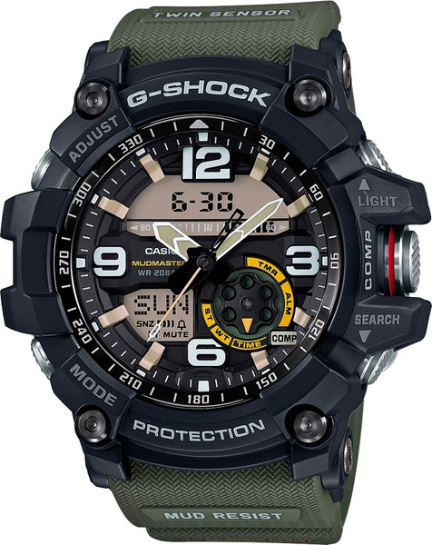 Японские наручные часы Casio G-Shock GG-1000-1A3 с компасом и ...