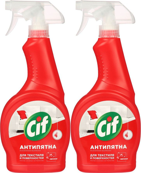Спрей Cif Ультра быстрый универсальный Антипятна, комплект: 2 упаковки ...