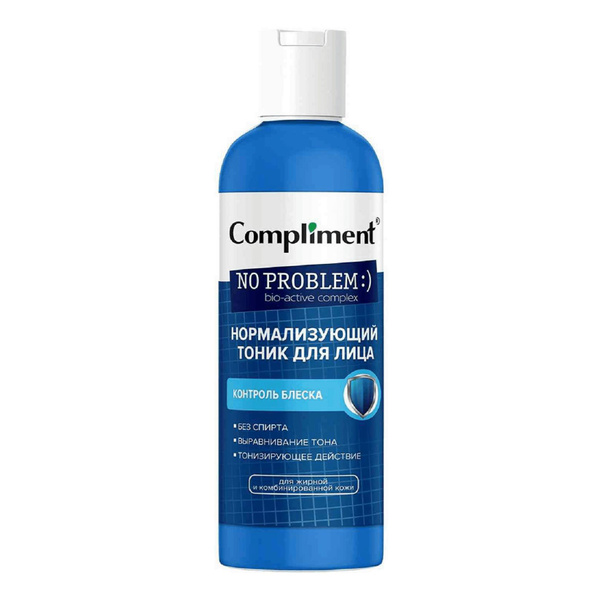 Тоник для лица Compliment No Problem нормализующий очищающий 200 мл ...