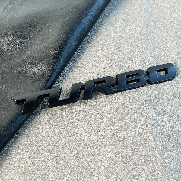 Металлическая наклейка на авто turbo черный шильдик - купить по ...