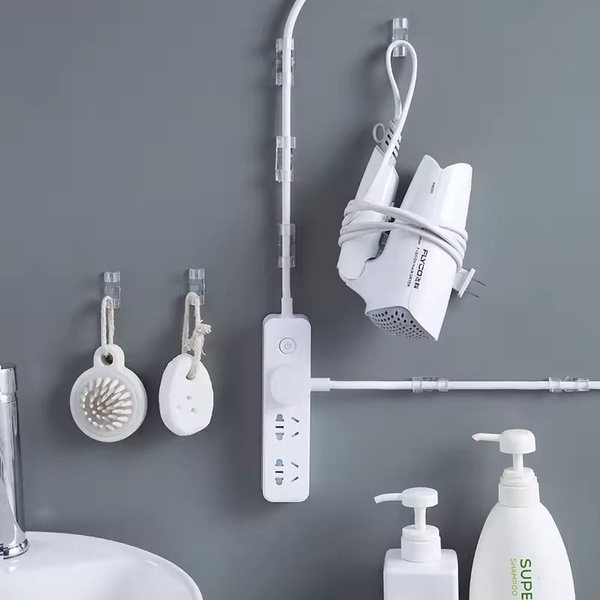 Крючки прозрачные для крепления проводов и кабелей, набор 20 шт ...