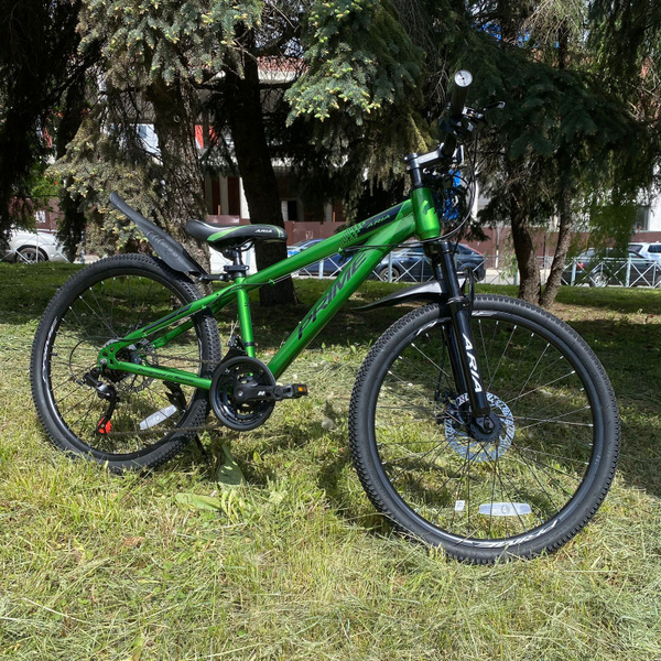 Велосипед горный 24" PRIME MS244D рама 13" хаки / на рост 125-160см ...