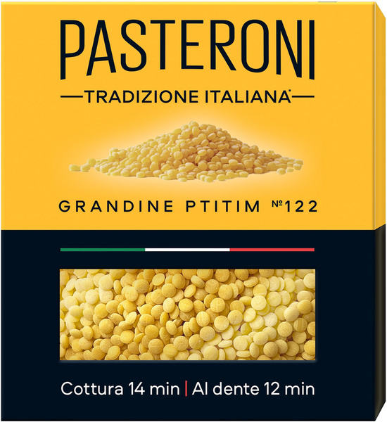 Макароны Pasteroni Grandine Ptitim №122 400г - купить с доставкой по ...