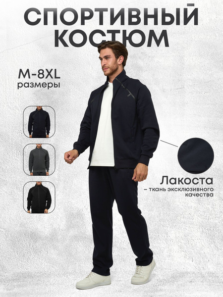 Костюм спортивный Мужской BRADLY Спортивный брючный черный графит ...