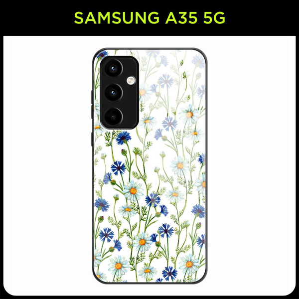 Стеклянный чехол на Samsung Galaxy A35 5G / Самсунг А35 5G с принтом ...