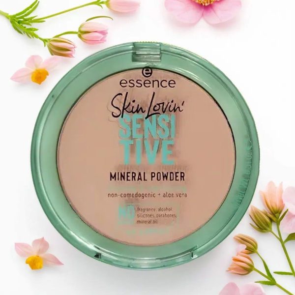 Пудра компактная для лица ESSENCE SKIN LOVIN SENSITIVE минеральная для ...