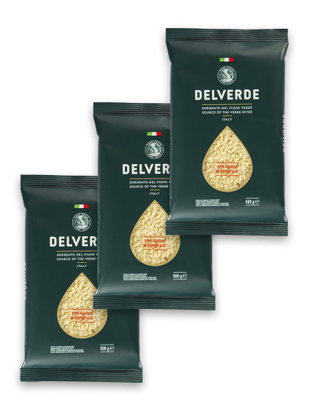 Макаронные изделия Delverde №66 Ризо (рис засыпка), 3*500 г - купить с ...