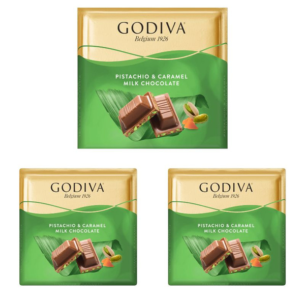 Godiva Фисташковый с карамелью шоколад 3 шт по 60 г - купить с ...