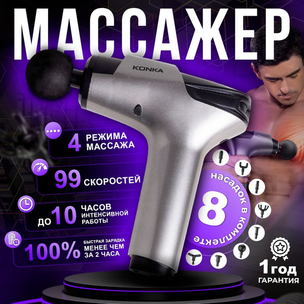 Перкуссионный массажер купить на OZON по низкой цене (1580388814)