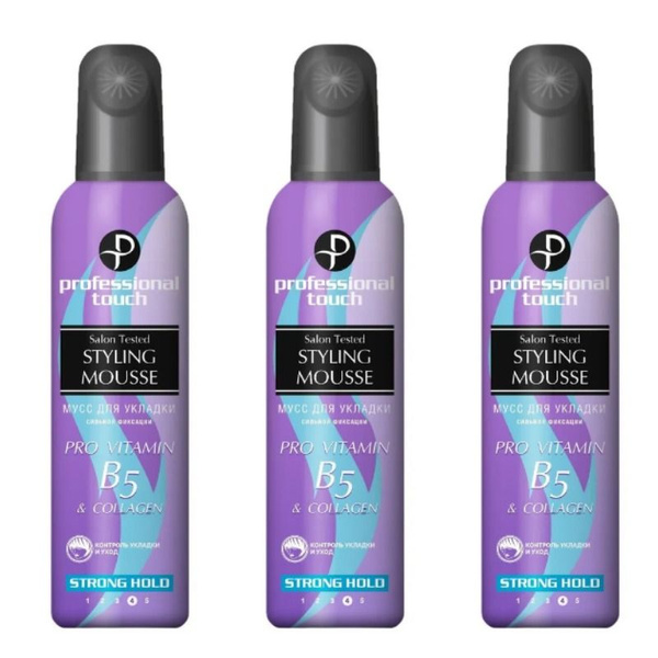 PROFESSIONAL TOUCH Мусс для укладки волос, Pro-Vitamin B5& Collagen ...