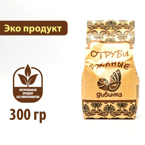 Отруби ржаные "Дивинка", 300гр - купить с доставкой по выгодным ценам в ...