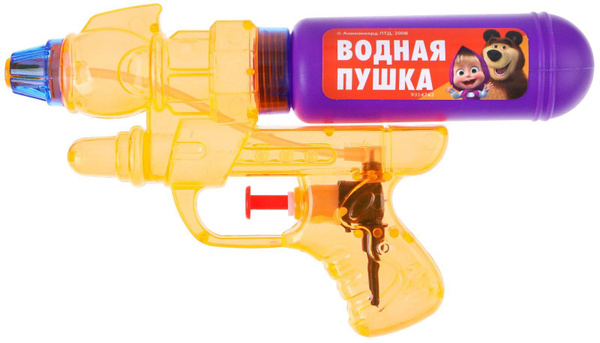 Вопросы и ответы о Детский водный пистолет-бластер "Маша и Медведь ...