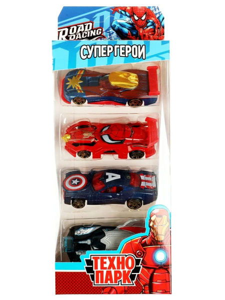 Машины металлические "Супергерои", 4 шт. в ассортименте - купить с ...
