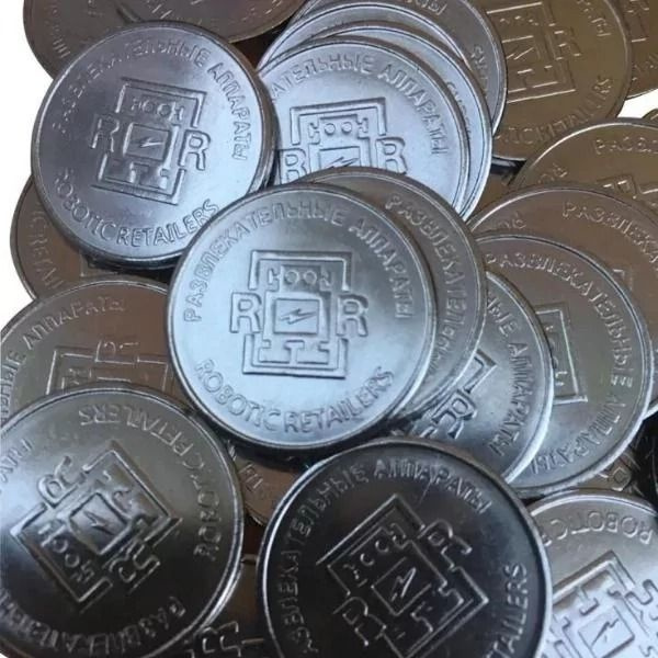 Жетоны для аттракционов и торгового оборудования 24 мм 500 шт. - купить ...