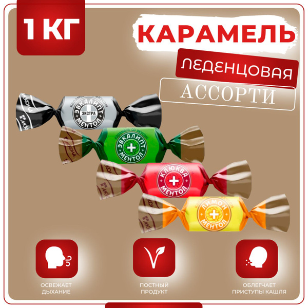 Конфеты карамель леденцы ассорти, Акконд, 1 кг - купить с доставкой по ...