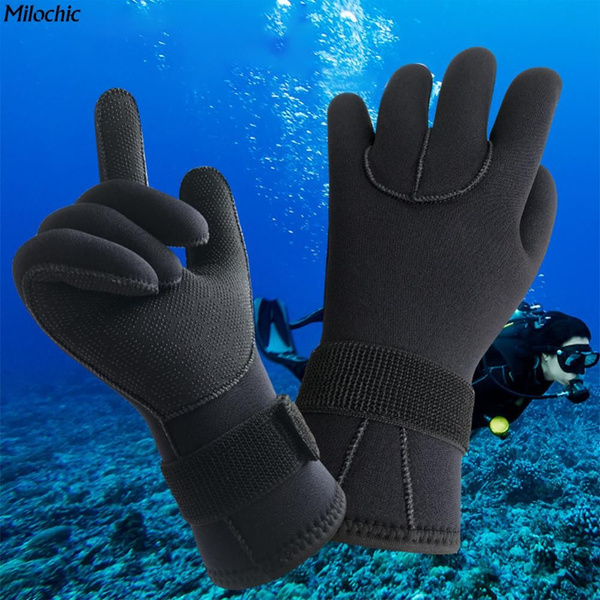 перчатки для дайвинга толщиной 3 мм, нескользящие на ладонях ...