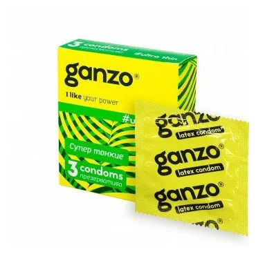 Презервативы Ganzo Ultra Thin №3 - купить с доставкой по выгодным ценам ...