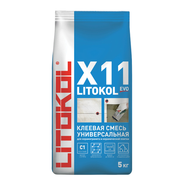 LITOKOL Клей для плитки LITOKOL X11 EVO 5 кг купить на OZON по низкой ...