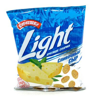 Сухарики Кириешки Light 33г сливочный сыр - купить с доставкой по ...