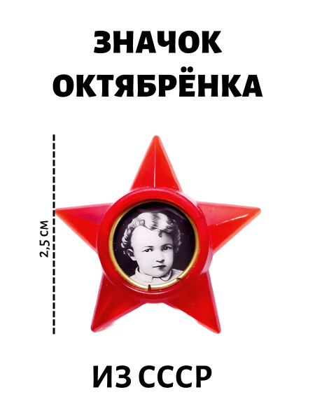 Значок октябренка из пластика купить на OZON по низкой цене (804103902)