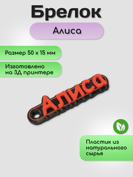 Брелок Алиса из пластика на ключи, сумку - купить с доставкой по ...