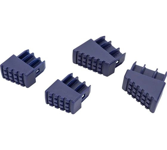Комплект заглушек для стремянки 40x20, 30x20 мм, синий Алюмет ZGS1 ...