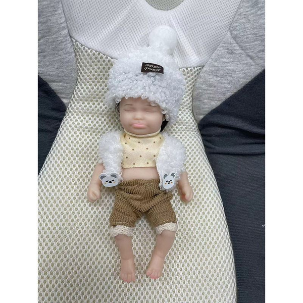 17 см мини-кукла Реборн, Мягкая силиконовая кукла-Реборн для мальчика ...