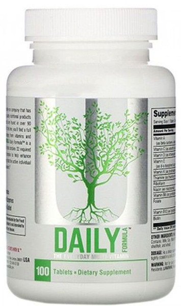 Universal Nutrition Daily Formula 100 tablets (ежедневные витамины ...