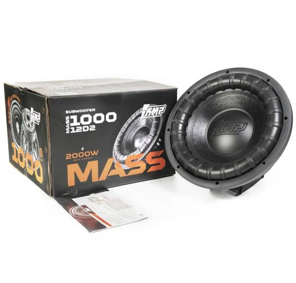 Сабвуфер для автомобиля AMP MASS 1000 12D2 - купить по выгодной цене в ...