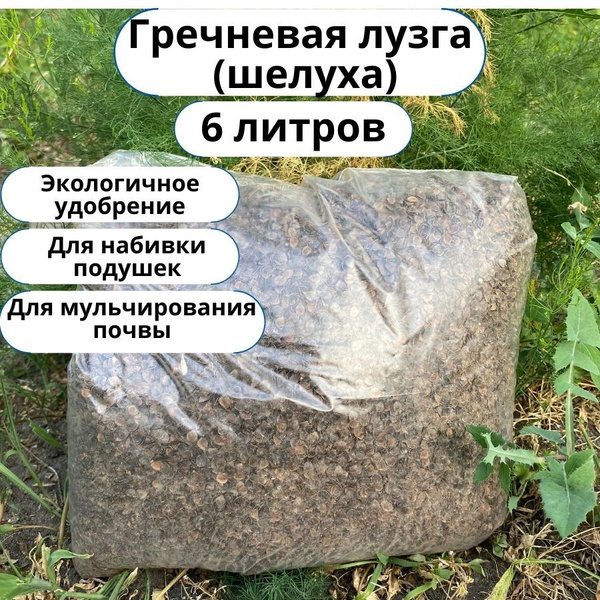 Гречневая лузга (шелуха), гречишная мульча, 6 литров - купить по низкой ...