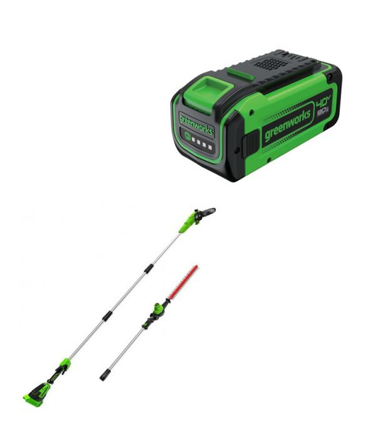 Высоторез аккумуляторный GREENWORKS G40PSH +Аккумулятор GREENWORKS ...