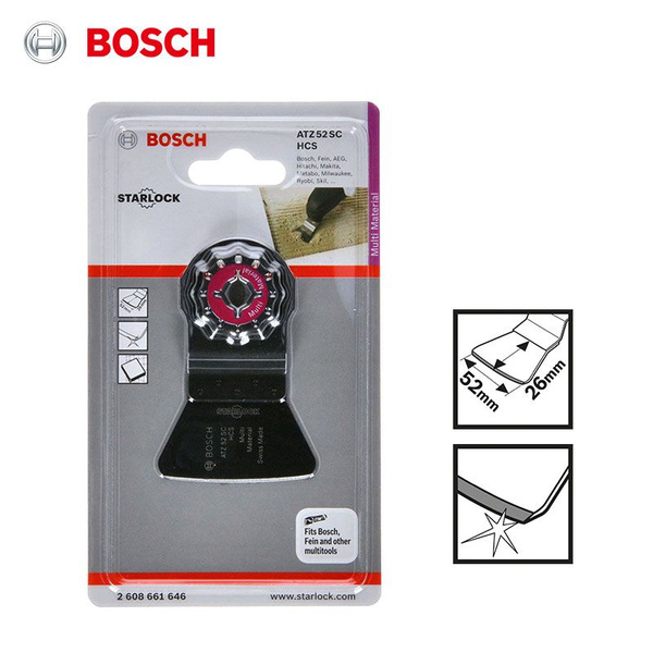 Жесткий скребок Bosch Star Lock ATZ 52 SC для всех мультиинструментов ...