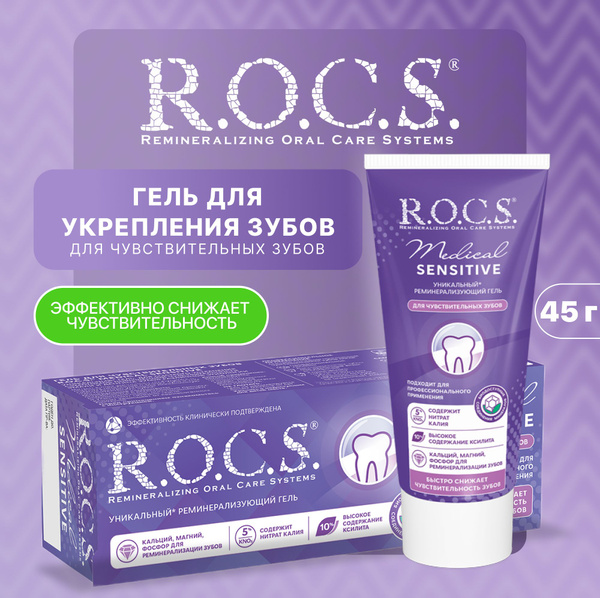 Гель для укрепления чувствительных зубов ROCS Medical Minerals ...