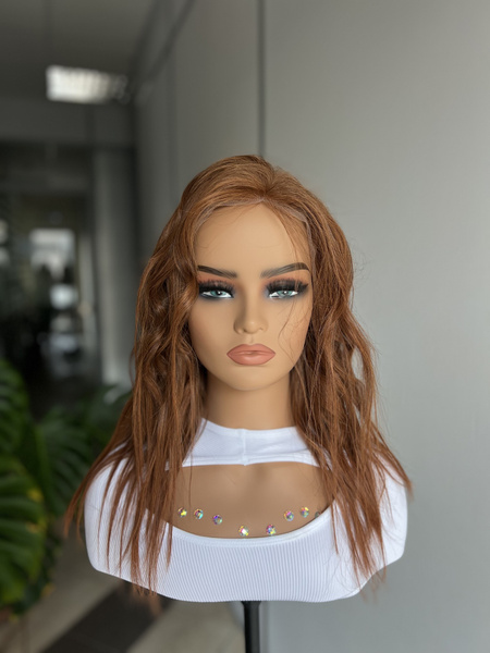 Парик из натурального волоса ONLYSHAIR 42-45см Мебрау/рыжий купить c ...