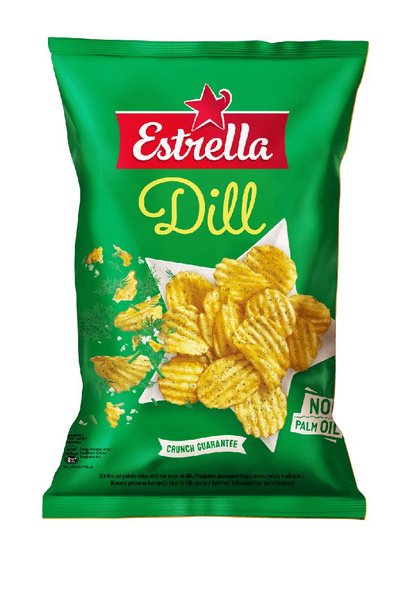 Рифленые чипсы Estrella с укропом купить на OZON по низкой цене ...