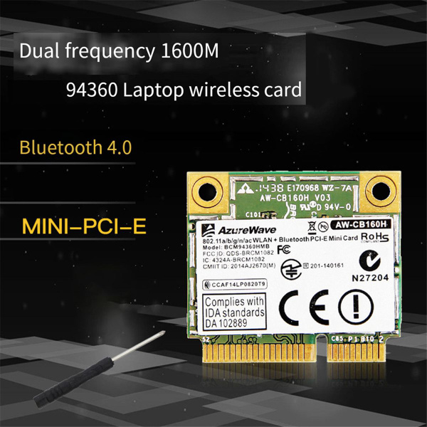 Broadcom Chip NIC BCM94360HMB Ноутбук Gigabit AC1300M Bluetooth 4.0 ...
