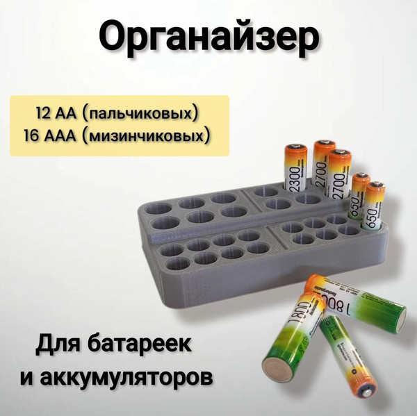 Контейнер для батареек PLA пластик купить по доступной цене с доставкой ...