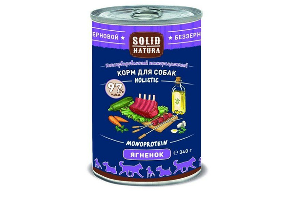 Solid Natura Holistic Monoprotein / Консервы Солид Натура Беззерновые ...