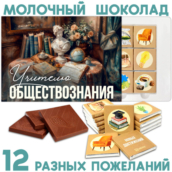 Шоколадный набор для преподавателя "Учителю обществознания" - купить с ...