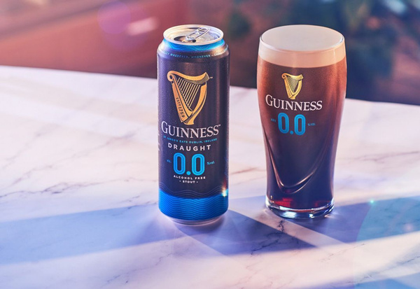 БЕЗАЛКОГОЛЬНОЕ Пиво Guinness Draught Stout темное 0,44 л ж/б ...