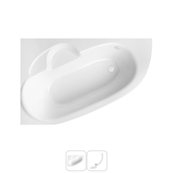 Угловая ванна акриловая 170 x 110 Lavinia Boho Bell Pro 202010807 в ...