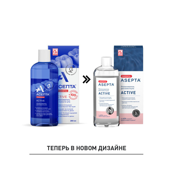 Асепта Parodontal АКТИВ ополаскиватель для полости рта от ...