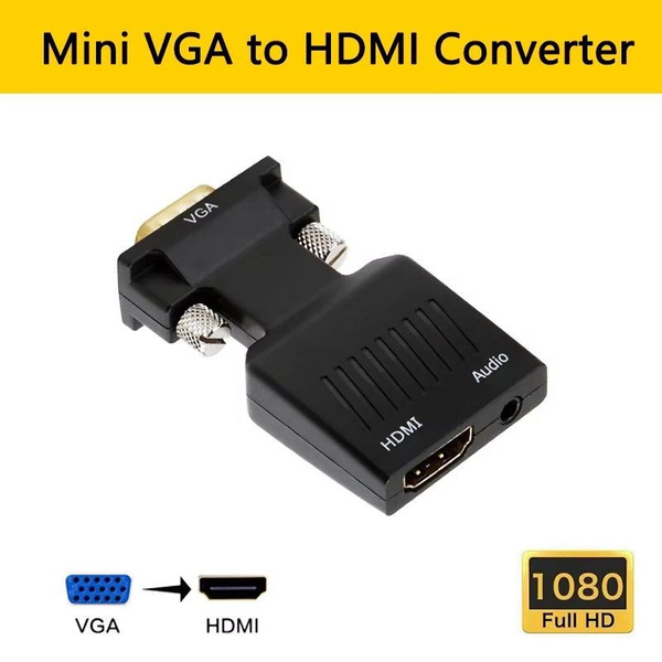 Адаптер VGA - HDMI со звуком (PC VGA - выход на телевизор / монитор с ...