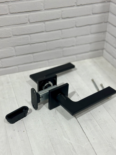 Комплект ручек для межкомнатных дверей Черный матовый LOFT V89BL купить ...