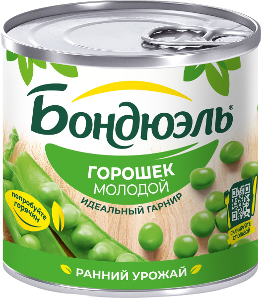 Горошек зеленый БОНДЮЭЛЬ молодой, 212мл купить на OZON по низкой цене ...