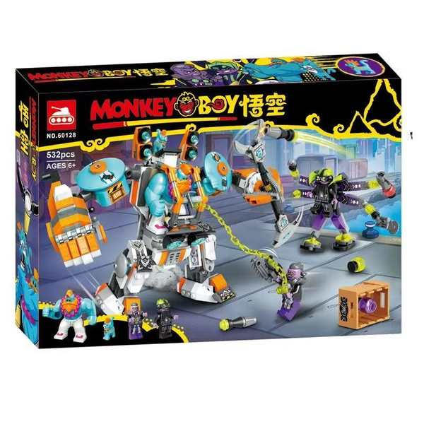 лего Monkie Kid серия, LEGO 80025 Погрузочный робот Сэнди, lego ...