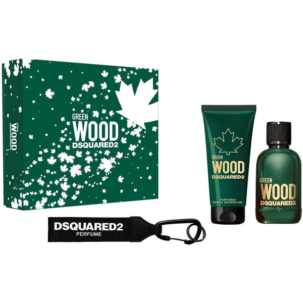 Dsquared2 туалетная вода мужская Green Wood СЕТ: 100 мл + Гель для ...